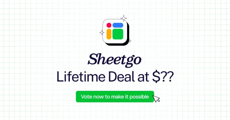 Sheetgo lifetime deal