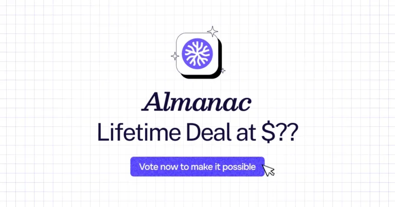 Almanac lifetime deal