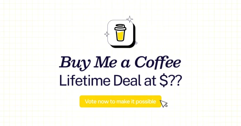 Buy Me a Coffee lifetime deal