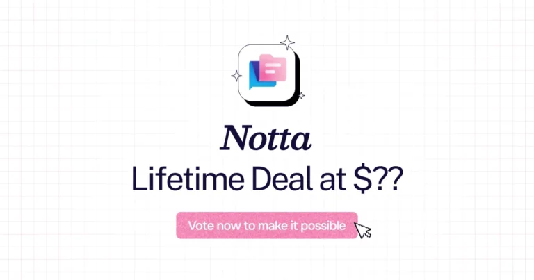 Notta lifetime deal