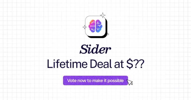 Sider lifetime deal