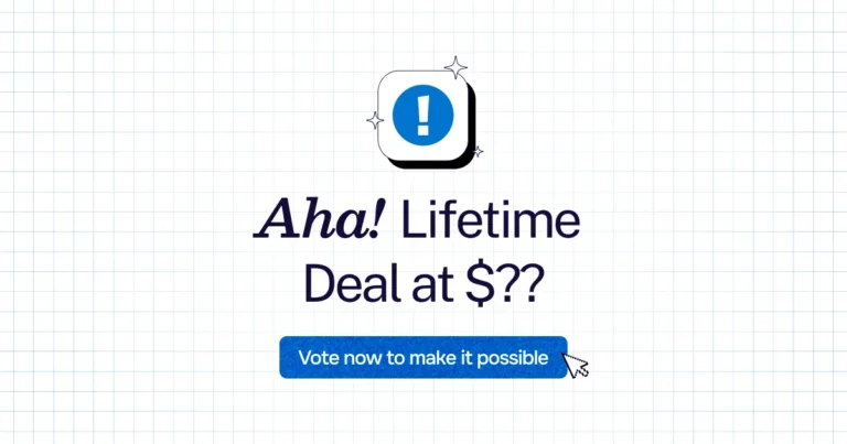 Aha! lifetime deal