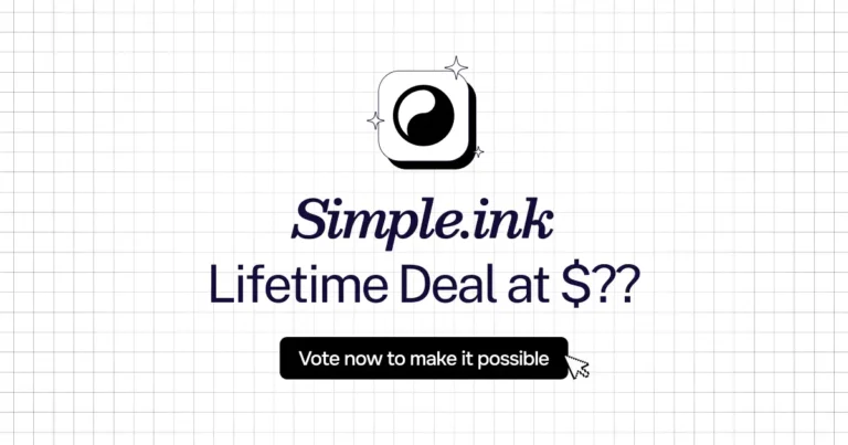 Simple.ink lifetime deal