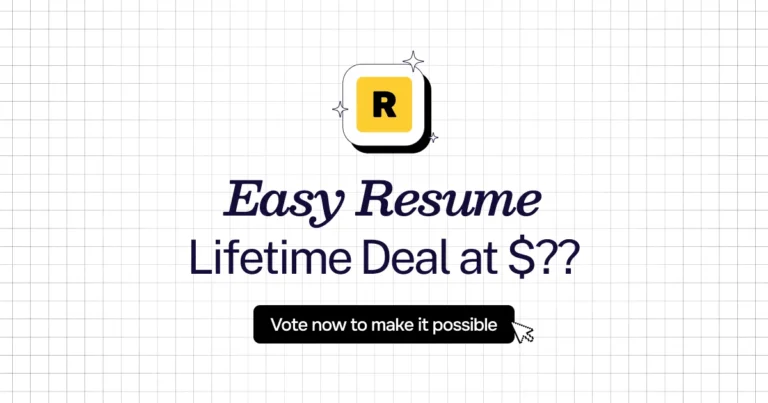 Easy Resume lifetime deal