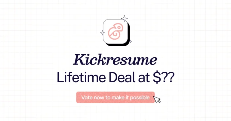 Kickresume lifetime deal