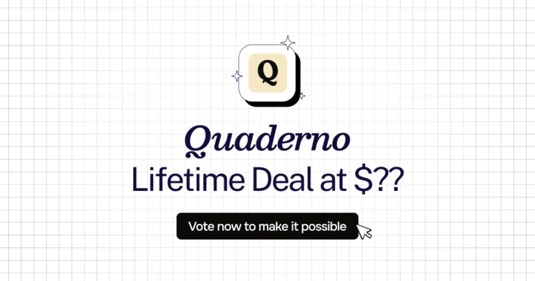 Quaderno lifetime deal