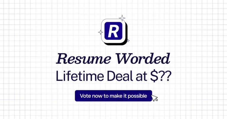 Resume Worded lifetime deal