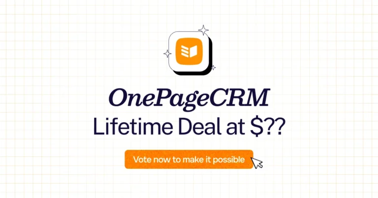 OnePageCRM lifetime deal