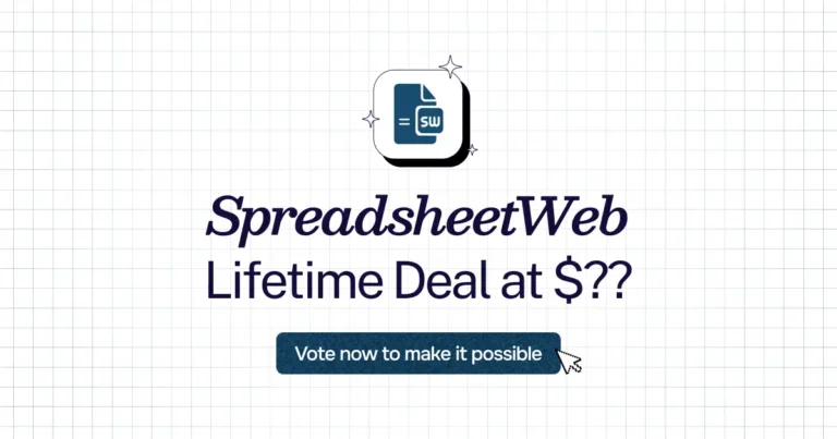 SpreadsheetWeb lifetime deal