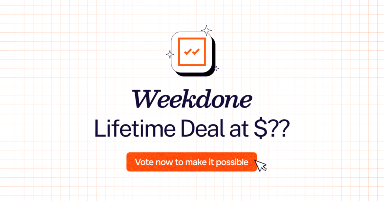 Weekdone lifetime deal