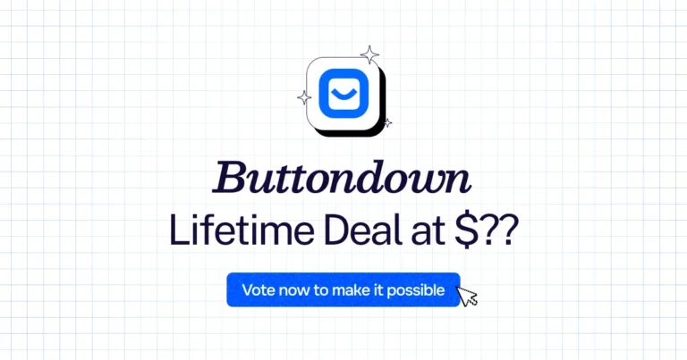 Buttondown lifetime deal