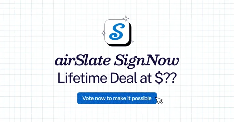 airSlate SignNow lifetime deal