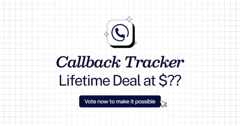 Callback Tracker lifetime deal