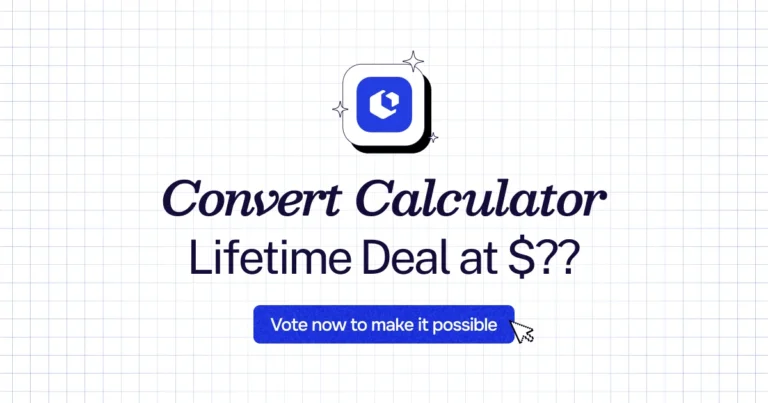 Convert Calculator lifetime deal