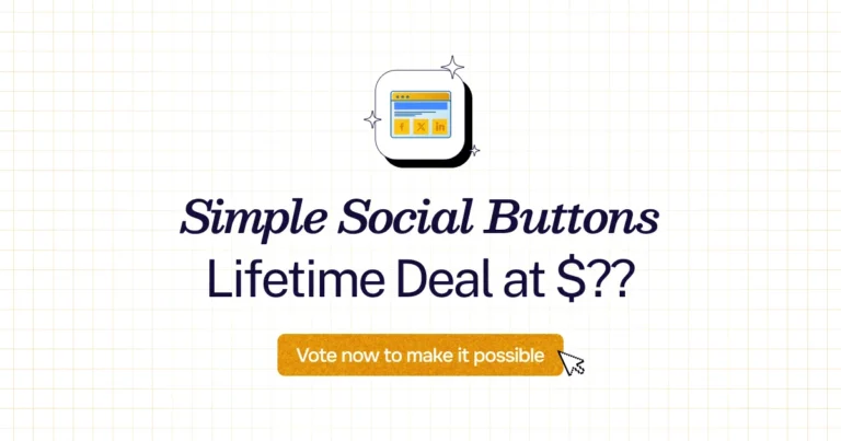 Simple Social Buttons lifetime deal