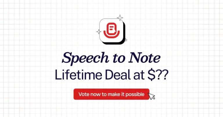 Speech to Note lifetime deal