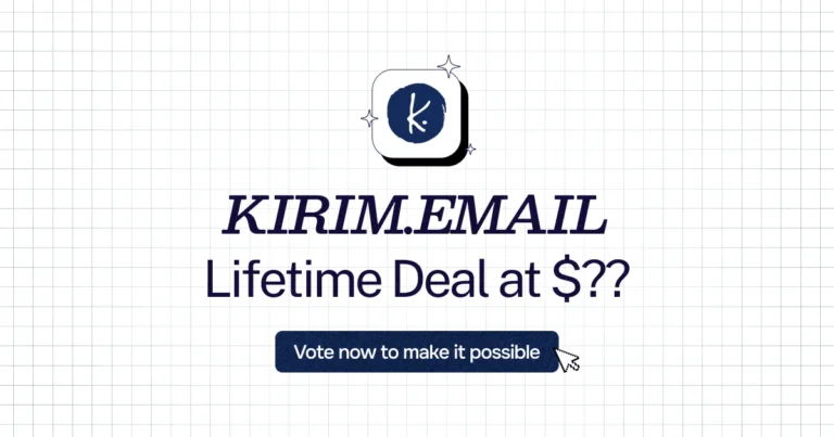 KIRIM.EMAIL lifetime deal