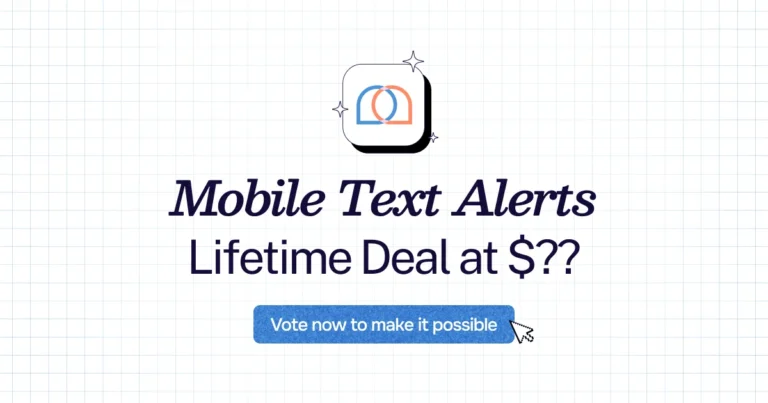 Mobile Text Alerts lifetime deal