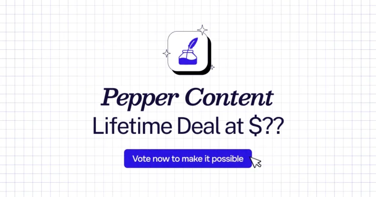 Pepper Content lifetime deal