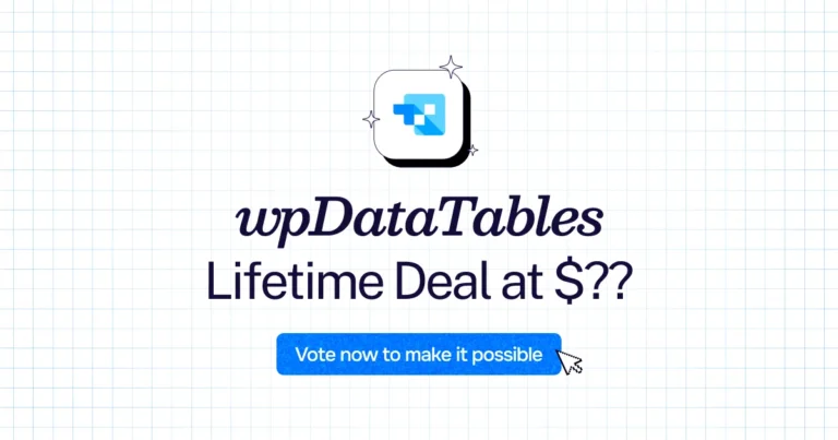wpDataTables lifetime deal
