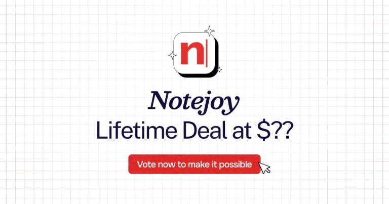 Notejoy lifetime deal
