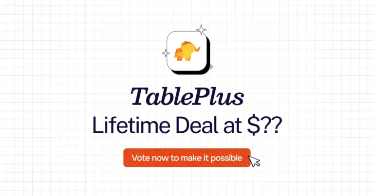 TablePlus lifetime deal