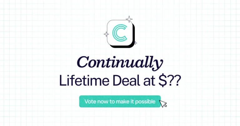 Continually lifetime deal