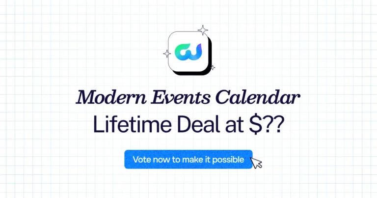 Modern Events Calendar lifetime deal