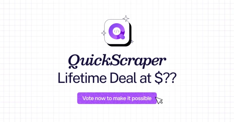 QuickScraper lifetime deal