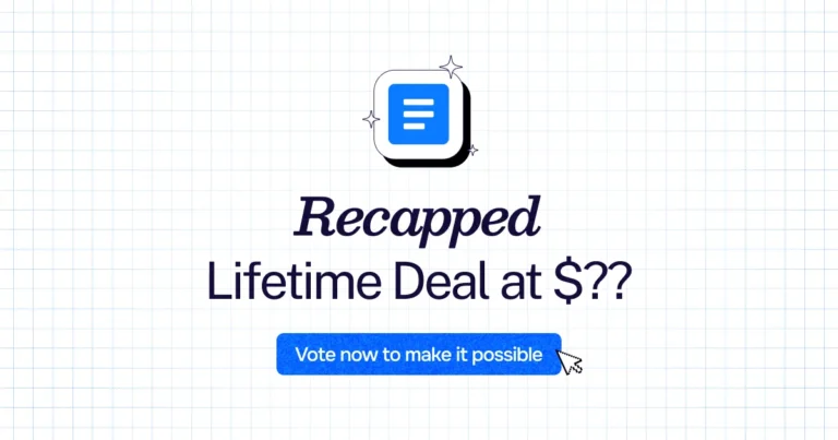 Recapped lifetime deal