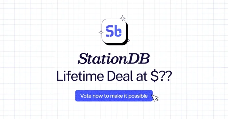 StationDB lifetime deal