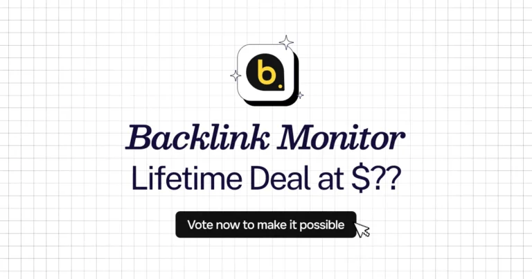 Backlink Monitor lifetime deal