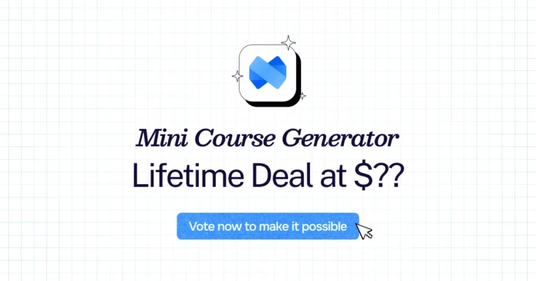 Mini Course Generator lifetime deal