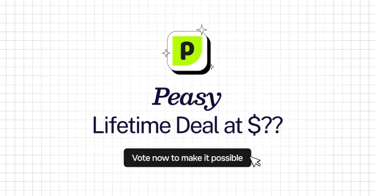 Peasy lifetime deal