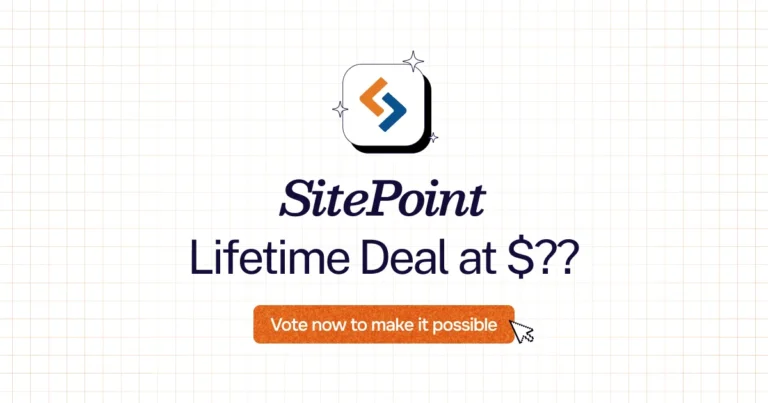 SitePoint lifetime deal