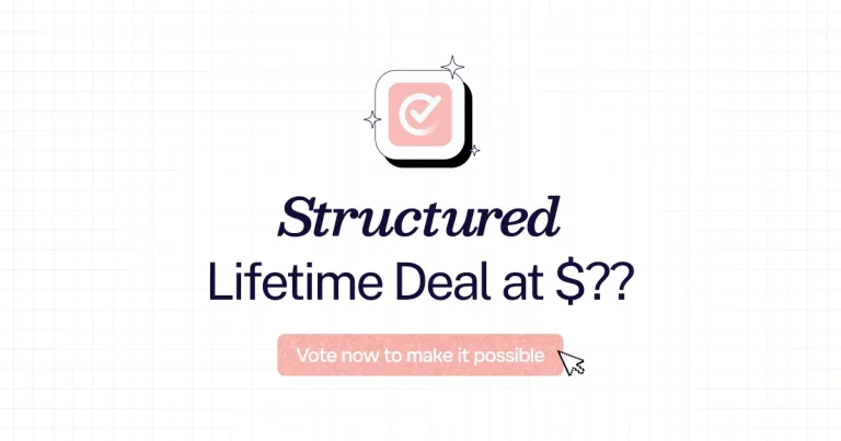 Structured lifetime deal