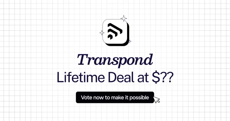 Transpond lifetime deal