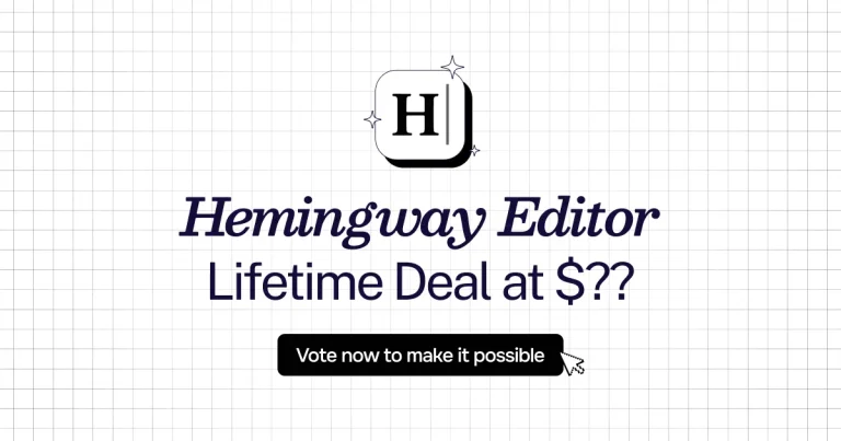 Hemingway Editor lifetime deal