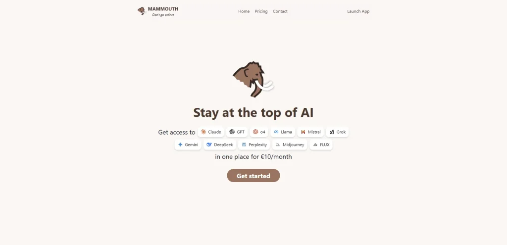 Mammouth AI lifetime access