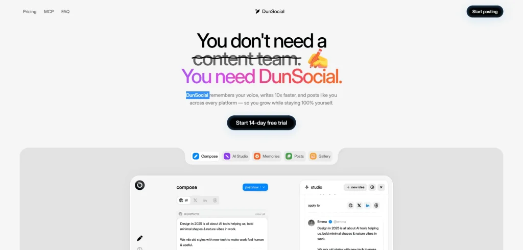 DunSocial lifetime access
