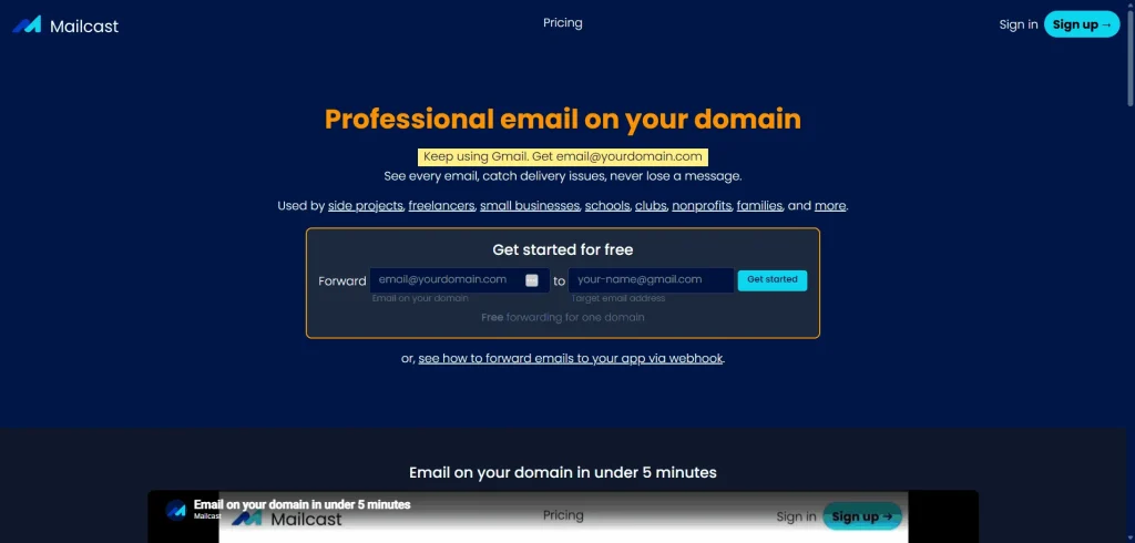 Mailcast lifetime access