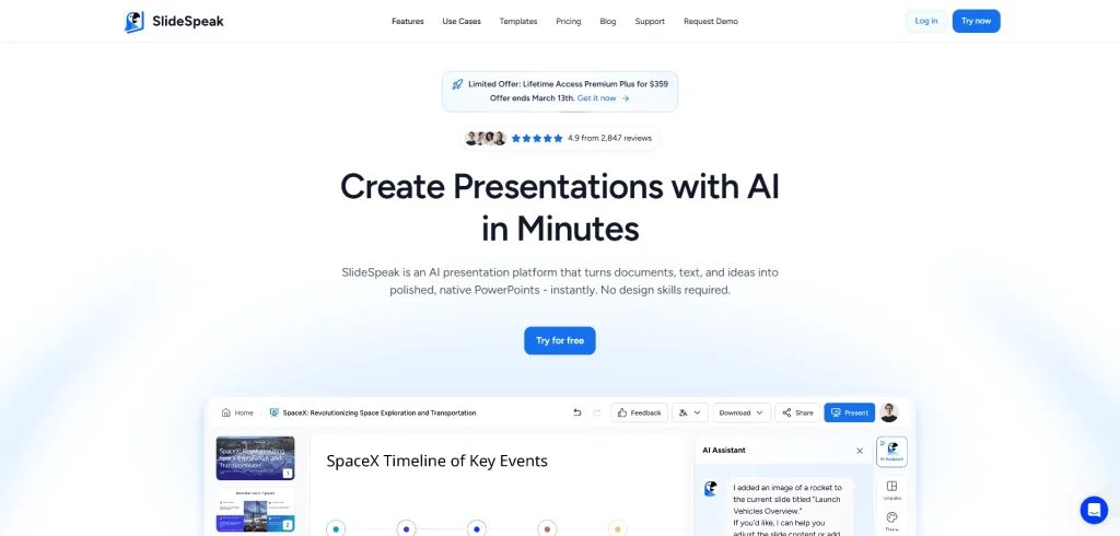 SlideSpeak lifetime access