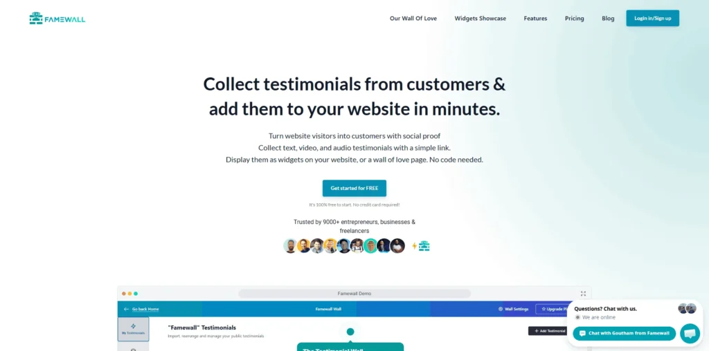 Famewall lifetime access
