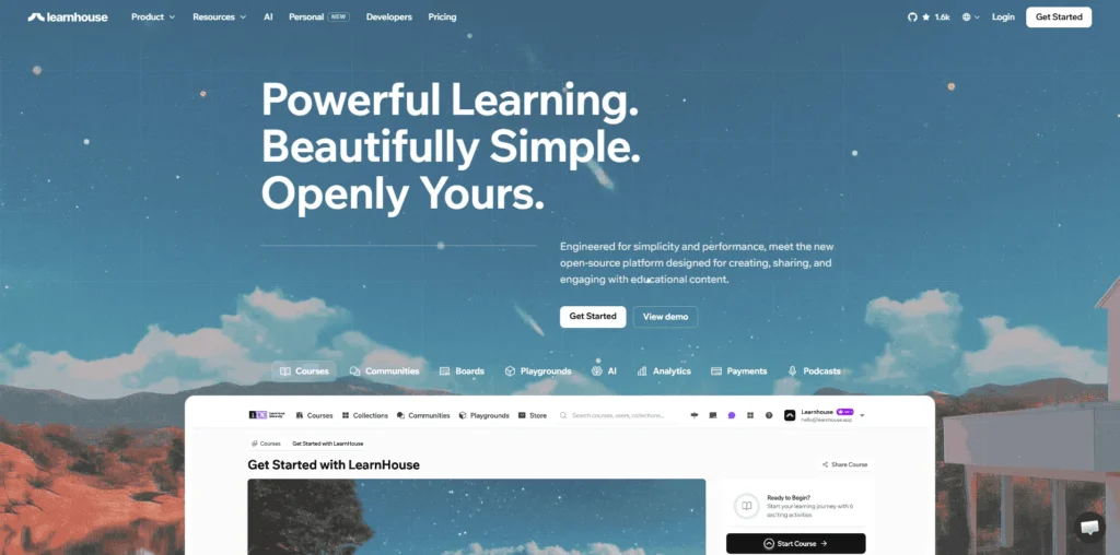 LearnHouse lifetime access