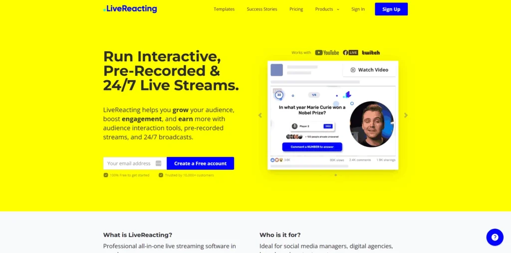 LiveReacting lifetime access