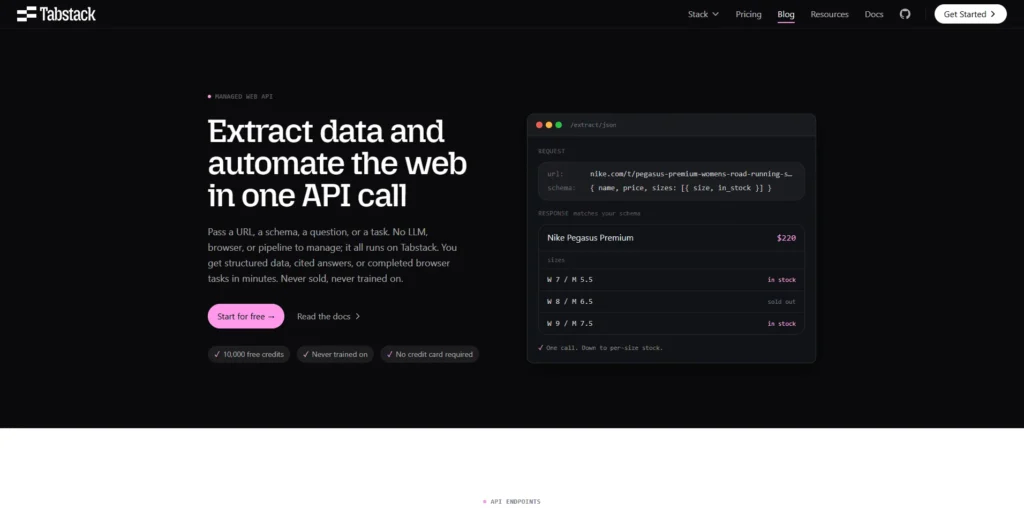 Tabstack lifetime access