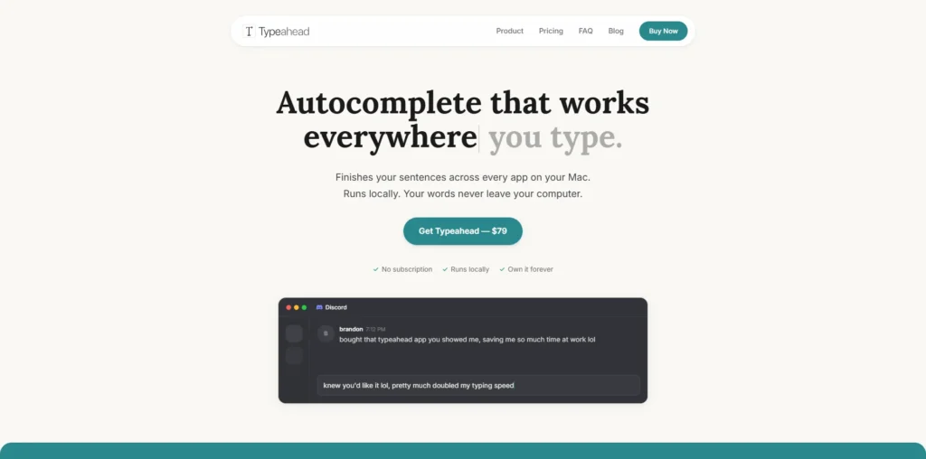 Typeahead lifetime access