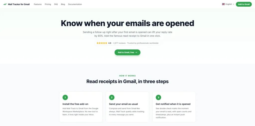 Mail Tracker for Gmail lifetime access