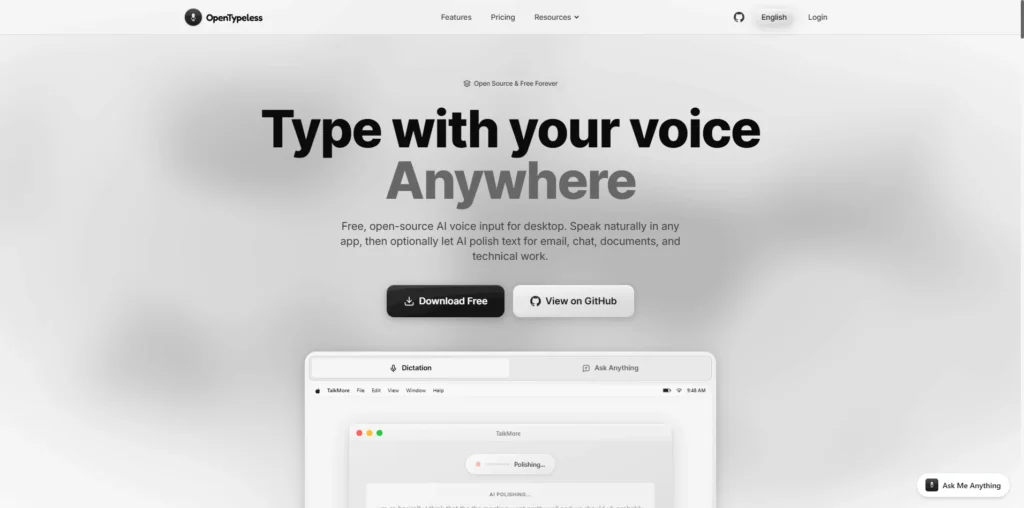 OpenTypeless lifetime access