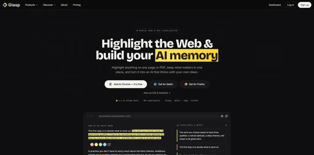 Glasp lifetime access